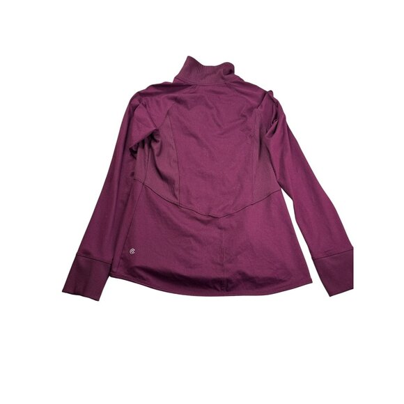 C9 By Champion Full Zip Womens Jacket Size M Thumbholes Lightweight Burgundy - Picture 4 of 7